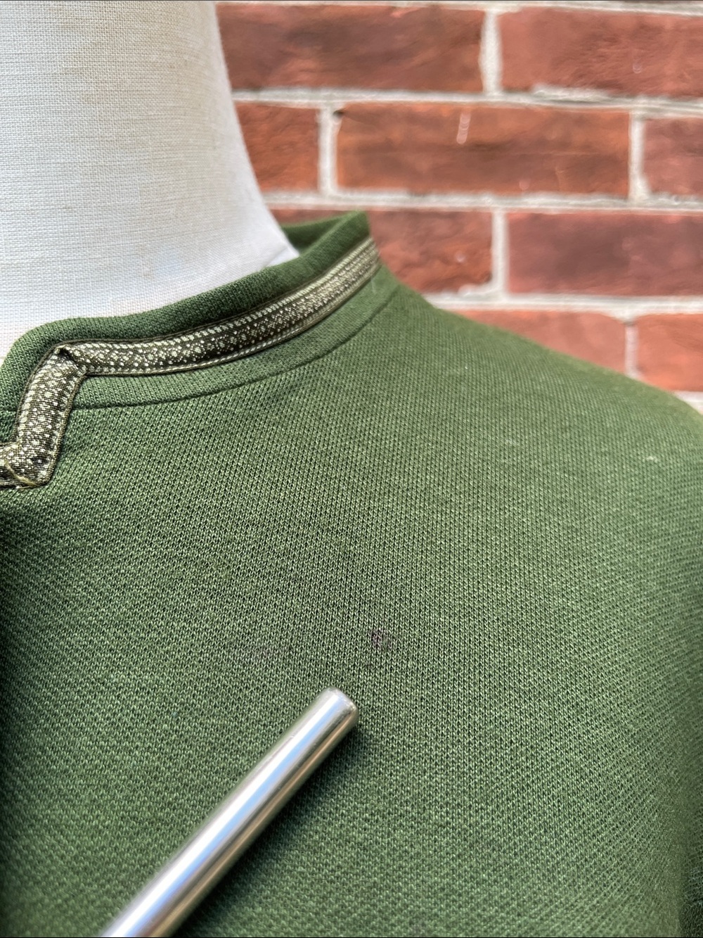 Women's Vintage German Olive Green A-Line Skirt with Matching Jacket - Picture 5 of 8